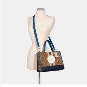 coach Dempsey Carryall In Signature Jacquard With Stripe And Coach Patch